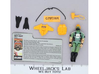 Wet-Suit V1 100% Complete G.I. Joe 1986 Hasbro Vintage Action Figure