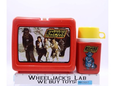 Star Wars The Empire Strikes Back Plastic Lunchbox W/Thermos 1980 Vintage
