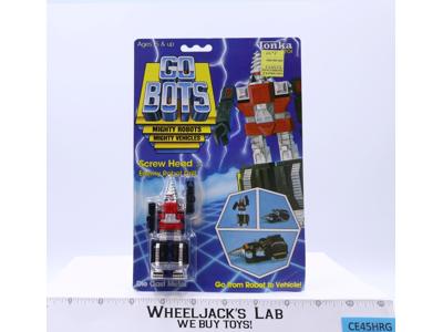 Screw Head Enemy Robot Drill Gobots 1984 Tonka Action Figure NEW MOSC SEALED