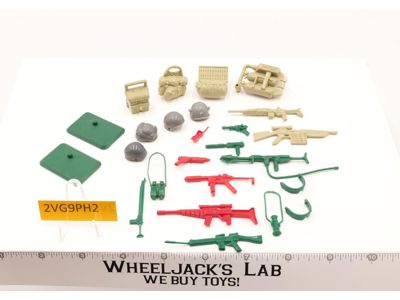 Lot Battle Gear Accessory 3 Set 6 Complete 1985 Weapons G.I. Joe Vintage
