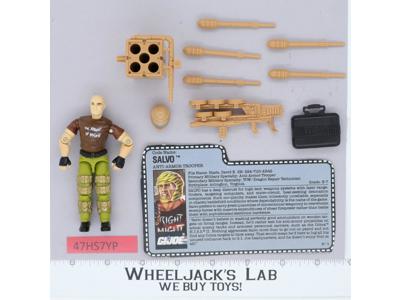 Salvo V1 100% Complete G.I. Joe 1990 Hasbro Vintage Action Figure