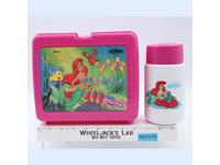 The Little Mermaid Plastic Lunchbox W/ Thermos Mug Disney Thermos Brand NEW MINT