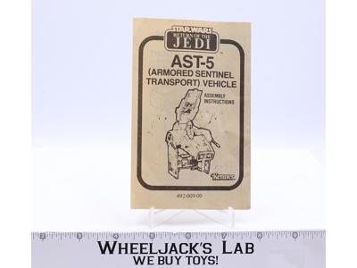 Star Wars AST-5 Armored Transport Assembly Instructions ROTJ Vintage Vehicle