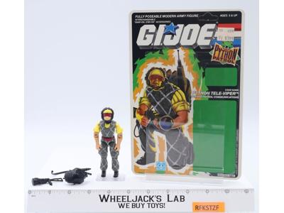 Python Tele-Viper V2 Complete W/ Cardback 1989 G.I. Joe Hasbro Vintage Figure