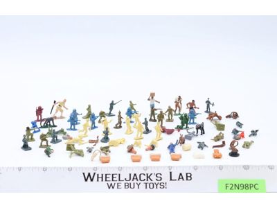 LOT Toy Soldiers Plastic Miniatures Mini Elastolin Variety Vintage
