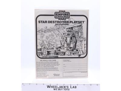 Star Destroyer Playset Instructions Manual ORIGINAL Star Wars 1980 Kenner