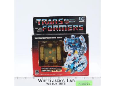 Twin Twist 100% Complete W/BOX & BUBBLE G1 Transformers 1985 Vintage MIB