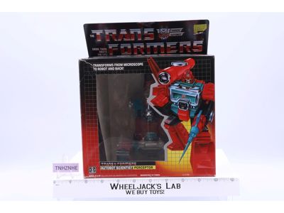 Perceptor W/ INSERT TRAY Boxed 1985 Vintage Hasbro G1 Transformers Action Figure