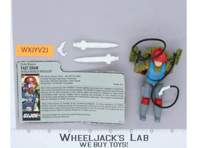 Fast Draw V1 1987 G.I. Joe Hasbro Vintage Action Figure