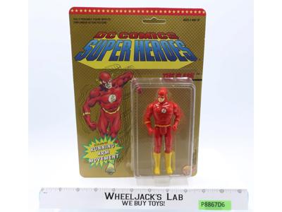 The Flash RUNNING ARM MOVEMENT Super Heroes DC Comics 1990 MOSC UNPUNCHED Toybiz
