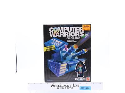 Calculator W/ Dekodar Computer Warriors 1989 Mattel Action Figure NEW SEALED