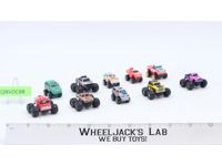 Lot of 10 Micro Machines Monster Trucks 1980's Vintage Galoob Super Wheels 4x4