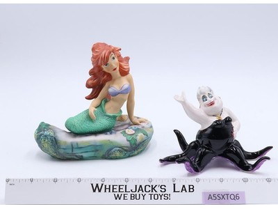 6" Ariel & 4.5" Ursula The Little Mermaid Disney Ceramic Figurines