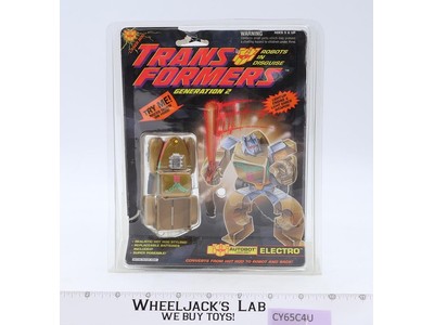 G2 Electro 100% Complete W/Cardback & Bubble 1993 Vintage Hasbro Transformers