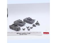 Lot of 8 German Tanks Halftrack MOTORCYCLES WWII 1/32 Scale MARX Toy Soldiers