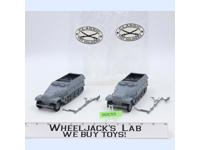Lot of 2 Gray German Sd.kfz Halftrack Tank WWII Plastic Toy Soldiers CTS 7" NEW