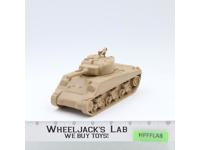 Tan M4A2 US Sherman Tank WWII Plastic Toy Soldiers CTS 7" Long