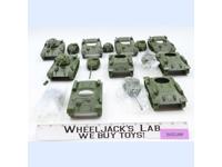 Lot of 9 Green M4 Sherman Tanks WWII Plastic Toy Soldiers CTS 7.5" Long NEW