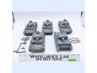 Lot of 5 German Panzer IV Tank WWII Plastic Toy Soldiers BMC CTS 7.5" Long