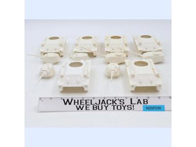 Lot of 6 White Russian T34 Tanks WWII Plastic Toy Soldiers CTS 7" Long NEW