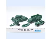 Set of Military Vehicles Tank Jeep Transport Plastic Toy Soldiers Unbranded