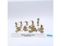 Lot of 16 Tan Confederate Infantrymen Civil War 1/30 Scale TSSD Toy Soldiers NEW