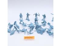 Lot of 36 Blue French Infantrymen WWII 1/32 Scale CTS Toy Soldiers Figures