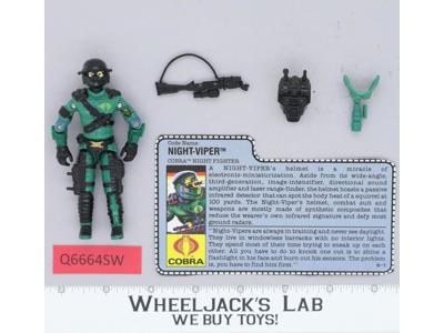 Night-Viper V1 100% Complete G.I. Joe 1989 Hasbro Vintage Action Figure