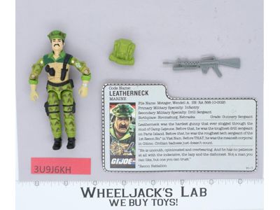 Leatherneck V1 100% Complete G.I. Joe 1986 Hasbro Vintage Action Figure