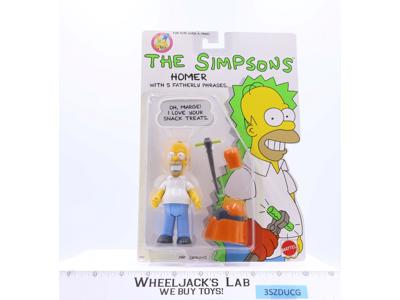 Homer Simpson from The Simpsons 1990 Mattel Vintage Action Figure NEW SEALED