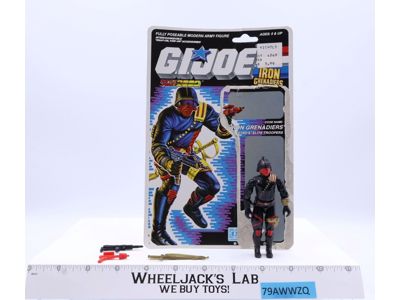 Iron Grenadiers V1 100% Complete W/Cardback 1988 G.I. Joe Hasbro Vintage Figure