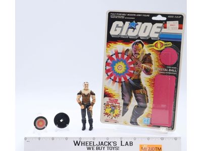 Crystal Ball V1 100% Complete W/ Cardback 1987 G.I. Joe Hasbro Vintage Figure