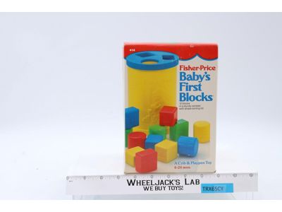 #414 Baby's First Blocks 1984 Fisher Price Vintage NEW SEALED