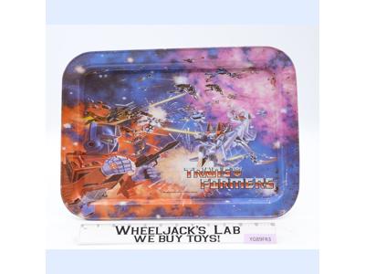 Transformers Metal TV Lap Tray W/ Folding Legs 1984 Hasbro Vintage
