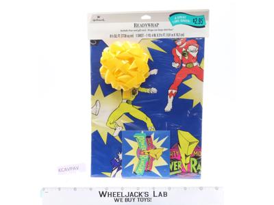 Gift Wrap Mighty Morphin Power Rangers 1994 Hallmark Cards NEW SEALED