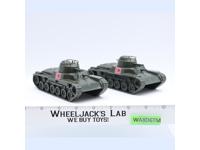 Set of 2 Chi-Ha Japanese Tanks WWII 1/32 Plastic Toy Soldiers CTS 6" Long