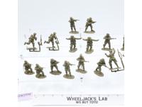 Lot of 16 American Paratroopers WWII 1/32 Scale Conte Toy Soldiers Figures Men