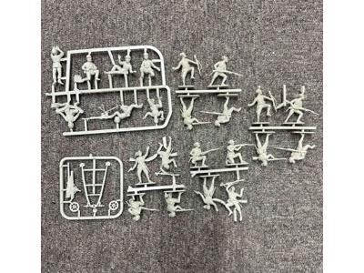 Lot of Gray WWII Infantrymen 54mm Plastic Toy Soldiers CTS NEW