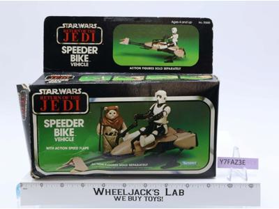 Speeder Bike 100% Complete W/Box Star Wars ROTJ 1983 Kenner Vehicle