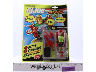 Overkill GI Joe Talking Battle Commanders 1991 Hasbro Action Figure NEW SEALED