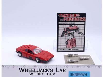 Overdrive 100% Complete 1985 Vintage Hasbro G1 Transformers Action Figure