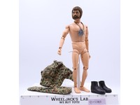 Land Adventurer Flocked Brown Hair & Beard 12" GI Joe 1970 Hasbro Action Figure