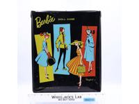 Barbie Doll Case W/ Barbie Doll Clothes & Accessories 1961 Mattel Vintage