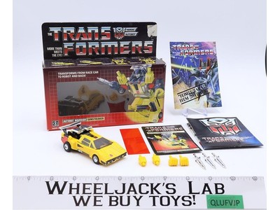 Sunstreaker w/ BOX 100% Complete Vintage Hasbro G1 Transformers 1984 Figure