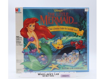 The Little Mermaid 3-D Boardgame Disney 1990 Milton Bradley NEW SEALED