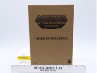 Spirit of Grayskull w/ Mailer MOSC NEW He-Man Classics MOTUC 2014 Mattel