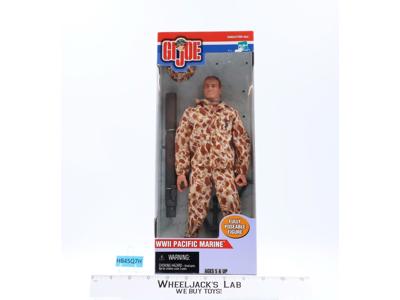 WW II Pacific Marine GI Joe 12" Figure MISB 2001 Action Figure RED Hair