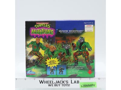 Mutatin' Rocksteady TMNT Mutations 1992 Playmates Action Figure NEW MISB SEALED