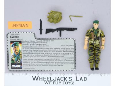 Falcon V1 100% Complete G.I. Joe 1987 Hasbro Vintage Action Figure