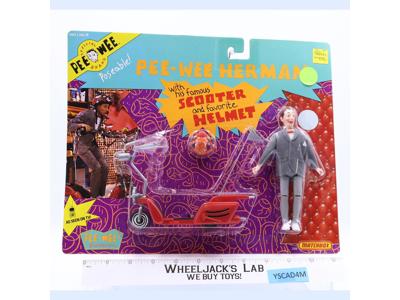 Pee-Wee Herman W/ Scooter & Helmet Pee-Wee's Playhouse 1988 Matchbox NEW SEALED